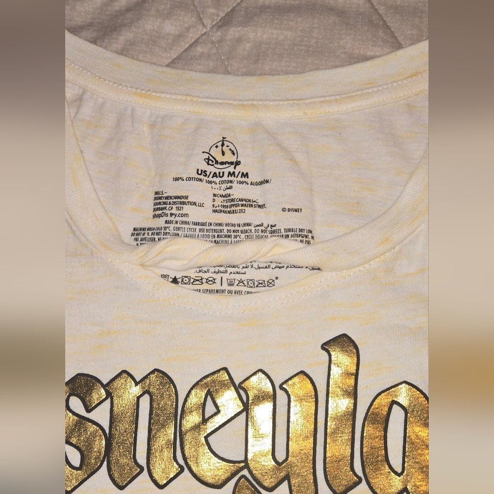 Disney Gold and Tan Mickey Mouse Tank Top B1 - Picture 7 of 7